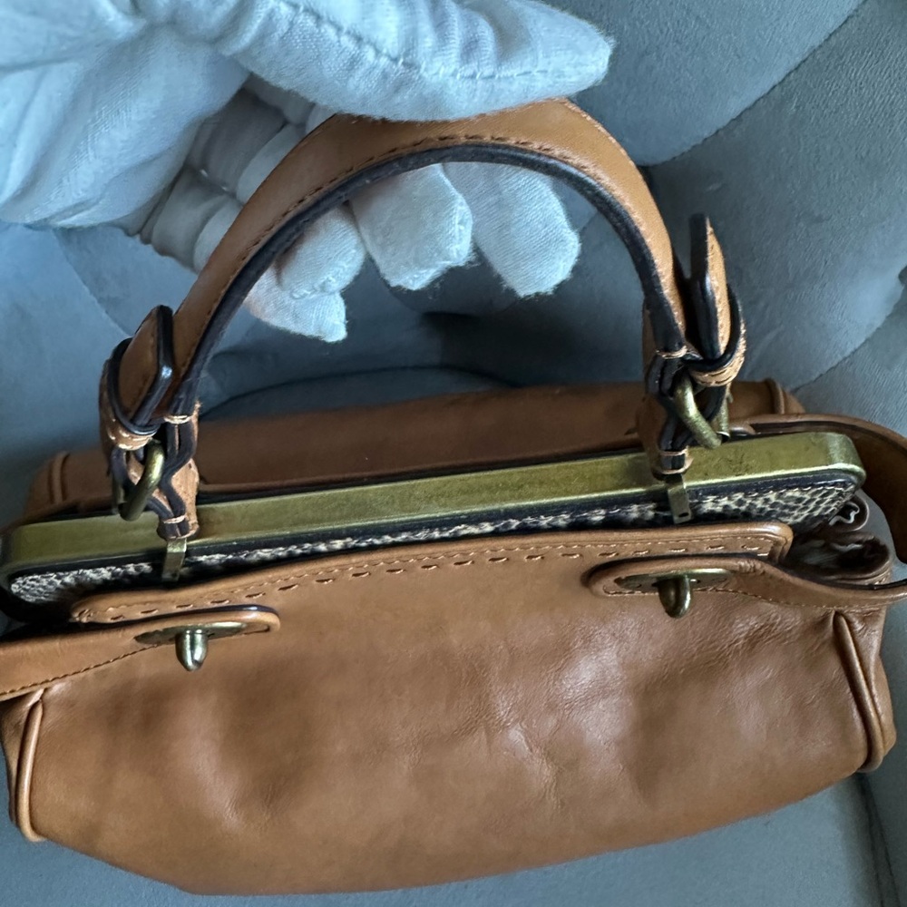 Talbots Tan Leather Shoulder Bag - Picture 6 of 15